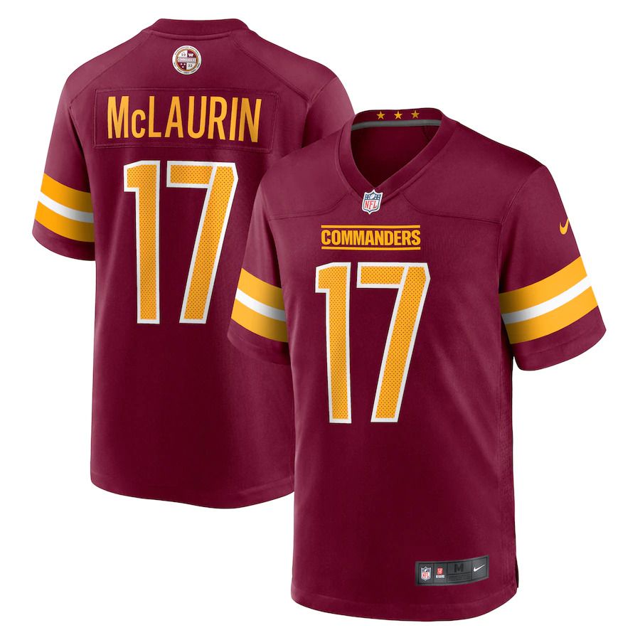 Men Washington Commanders #17 Terry McLaurin Nike Burgundy Game NFL Jersey->youth nfl jersey->Youth Jersey